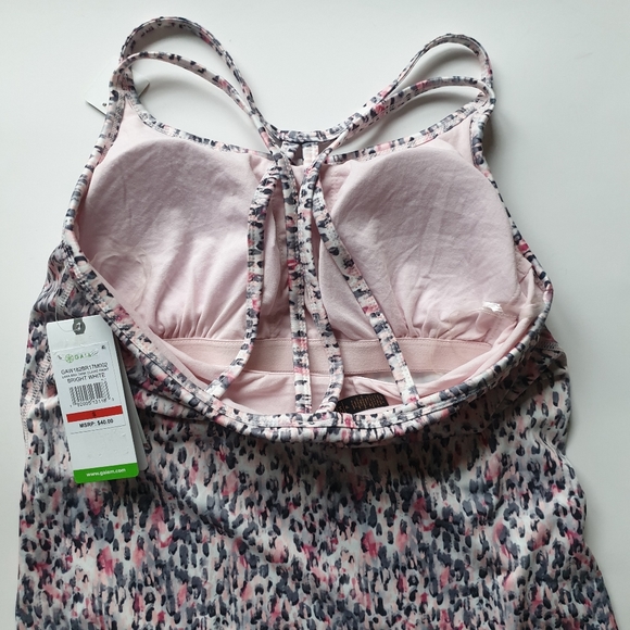 Gaiam Claire Print Matching Active Lana Bra Tank S & Whitney Capri Leggings MD - Picture 5 of 15